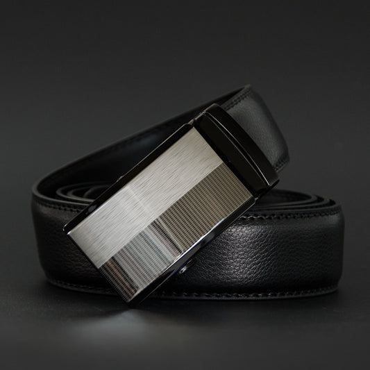 Men's two-layer cowhide belt