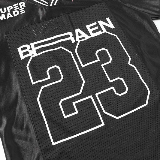 High Street V-neck Loose Fit Patchwork Short Sleeve Shirt