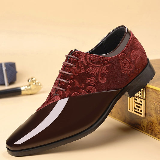 Shiny Business Pointed-toe Shiny Leather Shoes